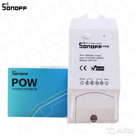 Sonoff Pow (ваттметр) с измерением мощности