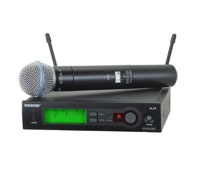 Микрофон SHURE SLX24/BETA58 радиосистема.магазин